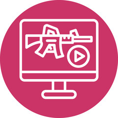 Vector Design Livestream Icon Style
