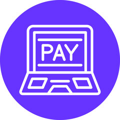Vector Design Pay Online Icon Style