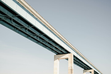 A Tall Bridge in Southern Texas - obrazy, fototapety, plakaty