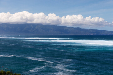 Naklejka na ściany i meble Coastline along Paia in Maui, Hawaii