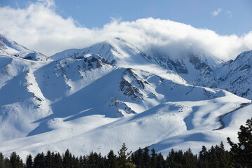 Record Snowstorm in the Sierra Nevada Mountains