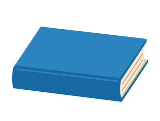 シンプルな青い本のイラスト