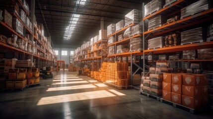 warehouse in the warehouse HD 8K wallpaper Stock Photographic Image