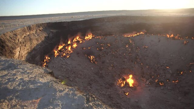 natural gas fire in turkmenistan
