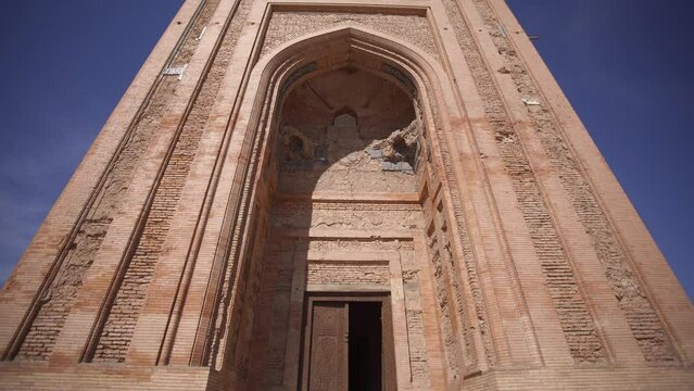 a building view from top to bottom in turkmenistan