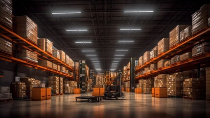 warehouse in the warehouse HD 8K wallpaper Stock Photographic Image