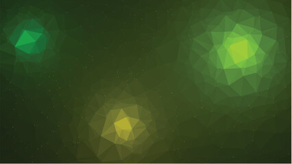 green abstract background lowpolly