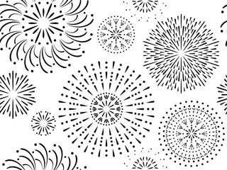 シームレスな打ち上げ花火のパターン2c