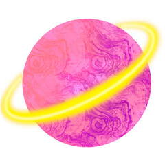 Planet colourful illustration.