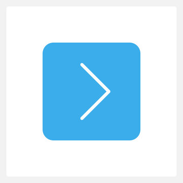 Active next action button UI element template. Editable isolated vector dashboard component. Flat user interface. Visual data presentation. Web design widget for mobile application with light theme