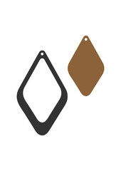 Earring Design Illustration Vector Art,  Laser Cut File Ready to Print