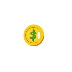 dollar sign on a white background