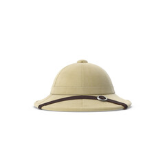 3d rendering Safari hat isolated on the white, Safari jungle hat studio cutout