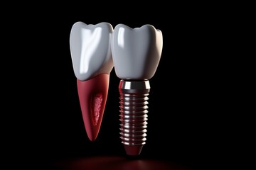 Dental implant cavity. Generate Ai