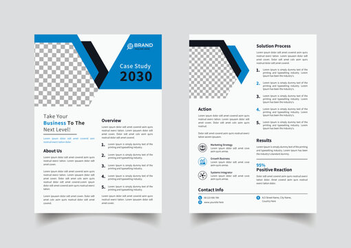Creative case study template design