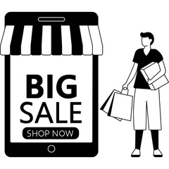 Big Shopping Sale   which can easily edit and modify
