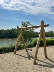 Fototapeta premium swing on the beach