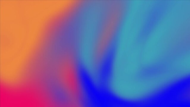 3D gradient. Colorful abstract liquid marble texture, fluid art. Abstract blue red design swirl background video. 3D rendering 60 fps