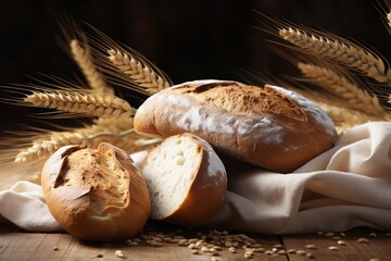 Bread Bakery Background, Generative AI