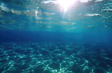blue water surface, ocean wave, sea reflection