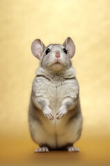Very cute baby Chinchilla in nature, national geography, Wide life animals. AI Generated.
