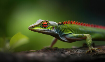 Obraz premium Vibrant World: A Kaleidoscope of Colorful Chameleons in their Natural Habitat GENERATIVE AI, AI GENERATIVA