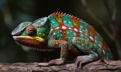 Vibrant World: A Kaleidoscope of Colorful Chameleons in their Natural Habitat
GENERATIVE AI, AI GENERATIVA