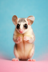 Very cute Sugar Glider in nature, national geography, Wide life animals. AI Generated.
