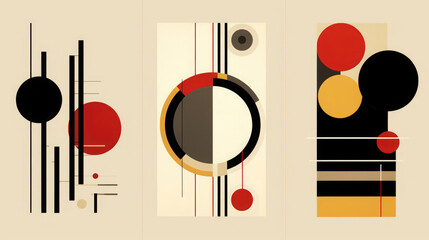 Bauhaus Japanese Minimalist art, HD, Background Wallpaper, Desktop Wallpaper