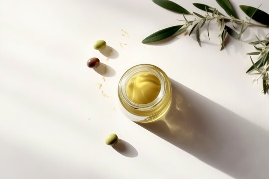 Jar olive oil. Generate Ai