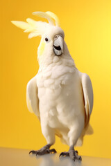 Very cute Cockatoo in nature, national geography, Wide life animals. AI Generated.
