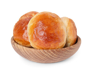 Tasty scones prepared on soda water isolated on white