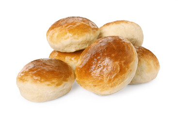 Tasty scones prepared on soda water isolated on white