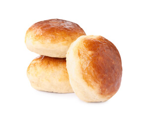 Tasty scones prepared on soda water isolated on white