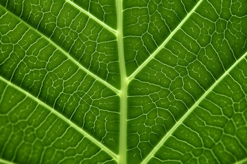 close up of green leaf texture