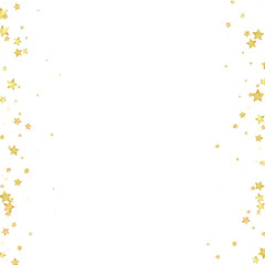 Magic stars vector overlay.  Gold stars scattered
