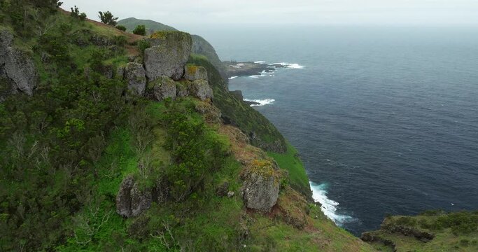Ponta do Escalvado viewpoint in Sao Miguel island Azores
