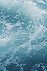Obraz premium blue water surface, ocean closeup, generative ai