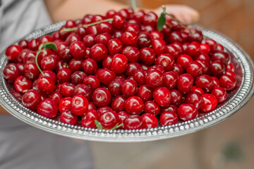 cherries in a bowl