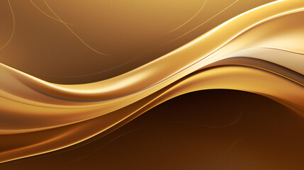 Gold abstract luxury satin fabric background. Created with generative AI technology
