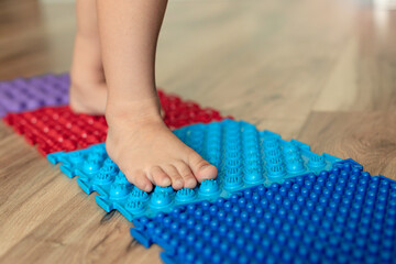 Toddler baby foot massage mat, orthopedic massage carpet. prevention flat feet and hallux valgus Orthopedic massage puzzle floor mats
