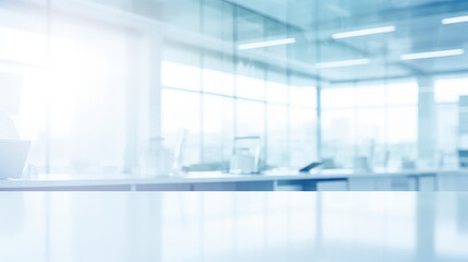 light blue modern office scene background