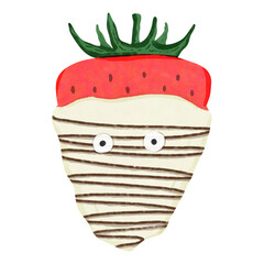 White chocolate covered strawberry 