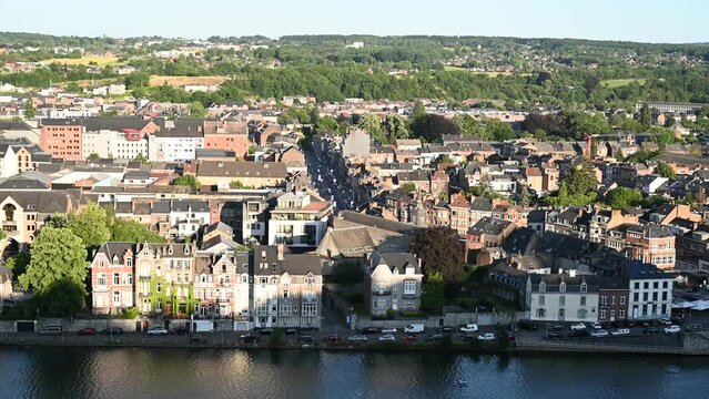 A stunning view seen from Citadel of Namur, Belgium