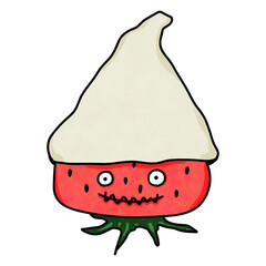 White chocolate covered strawberry 