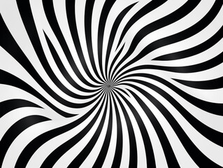 A Spiral Optical Illusion Inspired Bold Geometric Vector Graphic | Generative AI