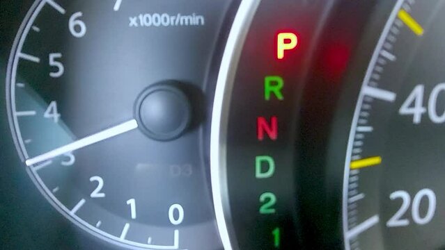 the tachometer arrow shows the engine speed of the car