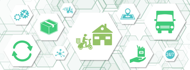 Concept of home delivery