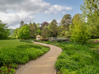Garden in city Bad Pyrmont in Germany