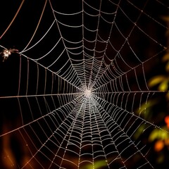 Spider and cobweb background. The scary of the halloween symbol